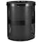 Global Industrial Round Outdoor Can, Black, Steel, 23-1/2 in 261925BK - alternate 1